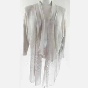 Eileen Fisher Ivory Pointelle Cardigan